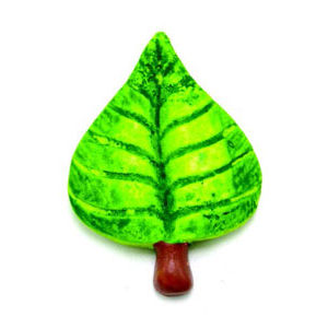Craft Resin Leaf Green 3 cm 12 Pcs/Bag