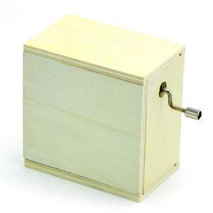 Wooden Box With Music 8 x 8 x 5 cm