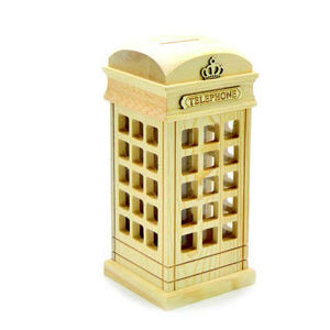 Wooden Save Box 10 x 10 x 22 cm