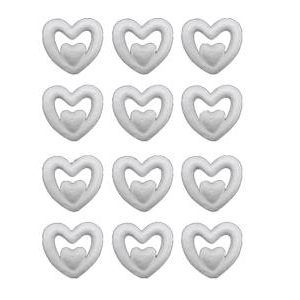 Foam Heart 5 x 4.5 cm 12/Bag