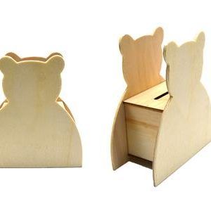 Wooden Beer Money Bank 12 x 10 x 5 cm