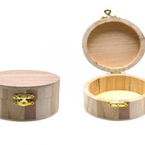 Wooden Box Round 10 x 5 cm