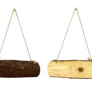 Wooden Rectangle with Hemp Rope