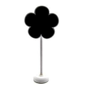 Wooden Blackboard Flower 5.8 x 6 x 0.5 cm On Stick