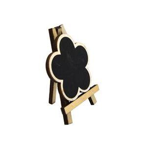 Wooden Blackboard Flower Tripod 9.3 x 6.3 x 0.5 cm