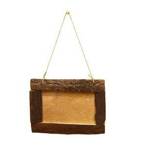 Wooden Rectangle with Hemp Rope