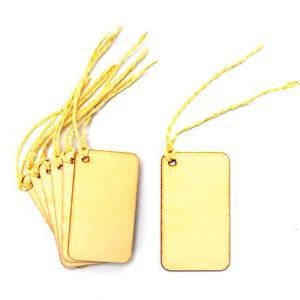 Wooden Chip 7 x 4 cm 6/Bag Natural Color