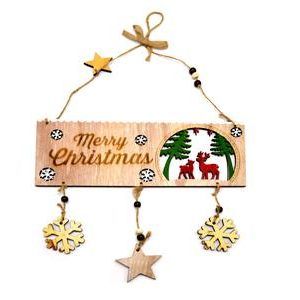 Wooden Christmas Merry Christmas 30 x 11 cm