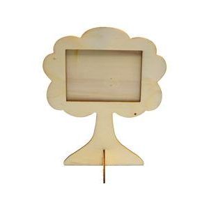 Wooden Photo Frame Flower 20.5 x 17.5 cm