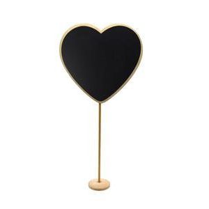 Wooden Blackboard 19 x 19.5 cm Heart On A Stick