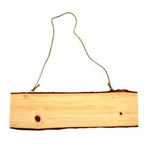 Wooden Rectangle with Hemp Rope