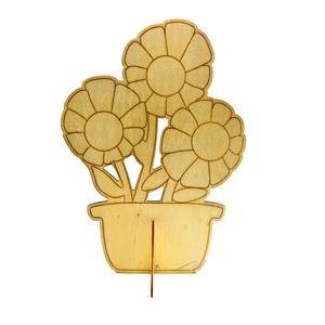 Wooden Flower 29.5 x 21 x 0.3 cm