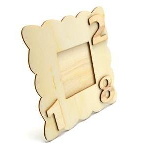 Wooden Photo Frame With Numbers 13.5 x 13.5 x 0.3 cm