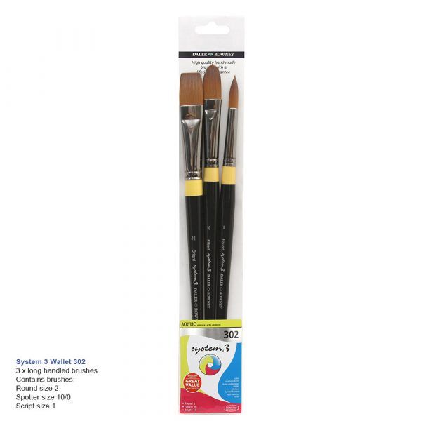 Daler Rowney System 3 Short Brush Wallet 302 - Image 2