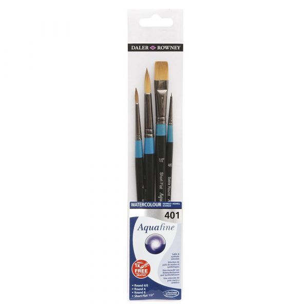 Daler Rowney Aquafine Watercolour Brushes Wallets Sets