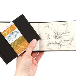 Hahnem?hle Sketch Book D&S 140 g Black, Stitched Binding, 80 Sheets
