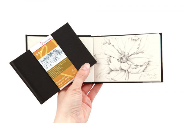 Hahnem?hle Sketch Book D&S 140 g Black, Stitched Binding, 80 Sheets