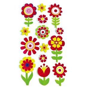 Hands On Craft 3D Foam Wall Stickers 12.5" x 23" Flower
