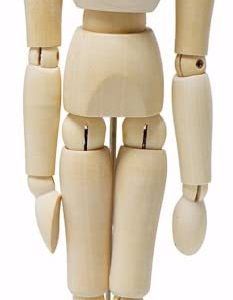Wooden Manikin Human Body Mannequin for Art Drawing Sketch Painting Coloring (30cm)