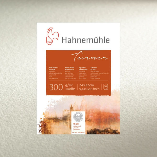 Hahnem?hle Mould-made Watercolour William Turner 300 g, 10 Sheets