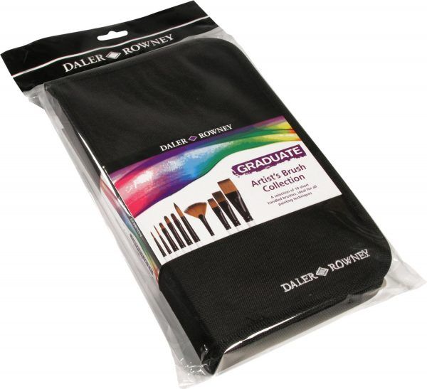 Daler Rowney Graduate Short Zip Case 10 Brushes - Image 2