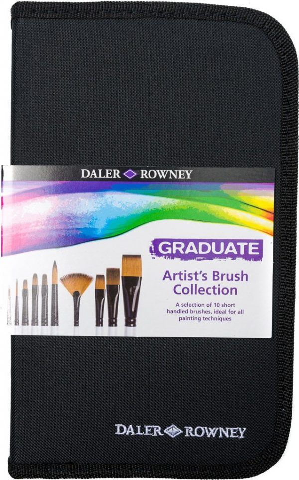Daler Rowney Graduate Short Zip Case 10 Brushes - Image 4
