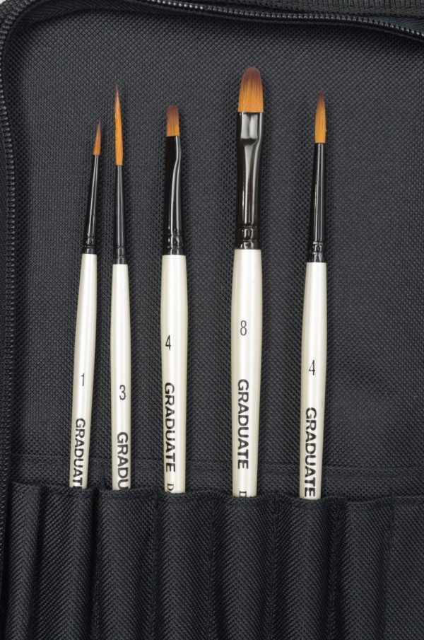 Daler Rowney Graduate Short Zip Case 10 Brushes - Image 6