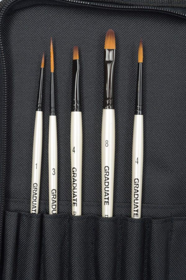 Daler Rowney Graduate Short Zip Case 10 Brushes - Image 7