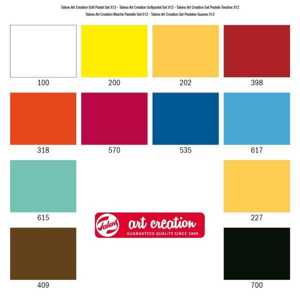 Talens Art Creation soft pastel set x12 - Image 3