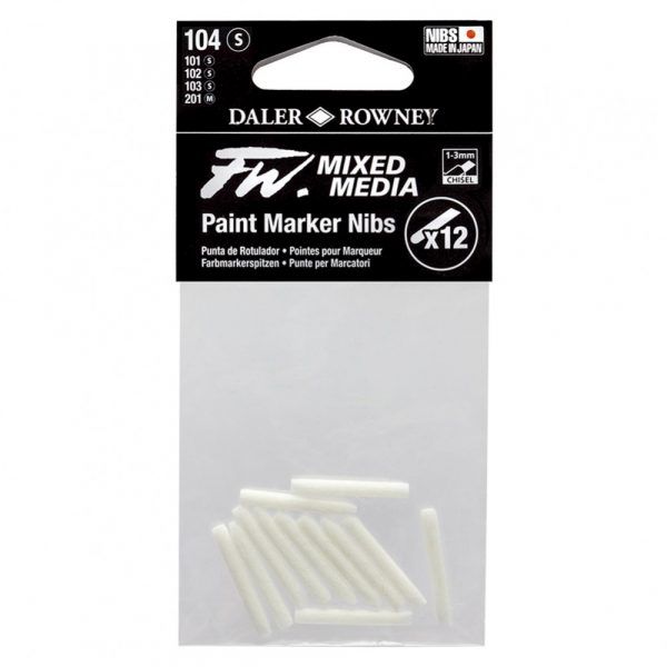 Daler Rowney FW Mixed Media Paint Marker Nib (Tech)(Pack of 12 Nibs)