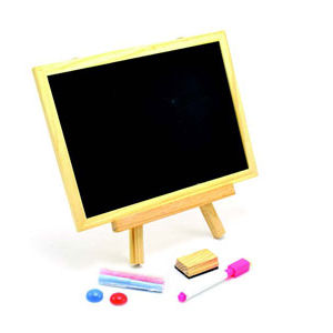 Wooden Board 27 x 20 cm 2 Side W/Bk With Easel 25 x 18 cm
