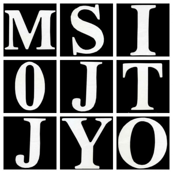 Plywood Letters "A to Z" White Color 10.5 cm