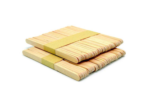 Natural Wooden Sticks 114*10*2mm 100Pcs - Diabco Stationery