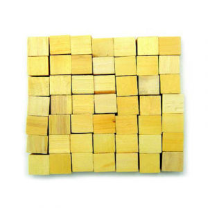 Natural Wooden Blocks 15*15*15mm 49Pcs