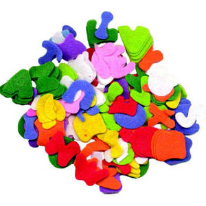 Felt Shapes for Alphabet 2 cm