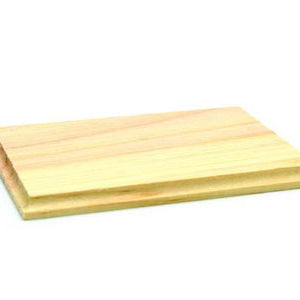 Natural Wooden Birch Plate Rectangle 125 x 83 x 8 mm