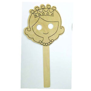Plywood Mask Princess 34 cm