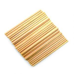 Natural Wooden Round Sticks  4.0x100mm 50Pcs