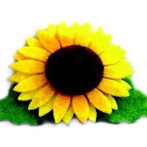 Craft Felt SunFlower Adhesive 4 Layer 6 x 4 cm 8/PK