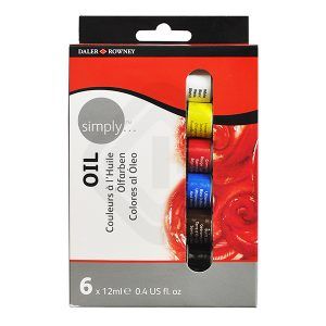 Daler Rowney Simply Oil 6 x 12 ml set