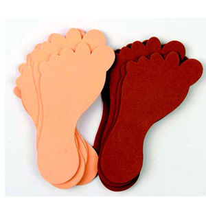 Hands On Craft Foam Shapes Feet 5 x 12 cm 12/pk