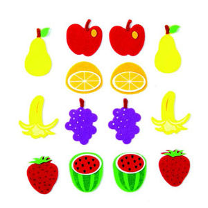 Hands On Craft Felt Shapes w/Adhesive Fruit 4 cm 14/pk