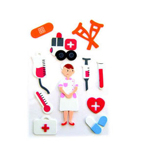 Hands On Craft 3D Stickers Foam Shapes Nurse