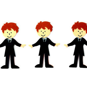 Hands On Craft Foam Shapes Waiter 4 x 11 cm 3/pk