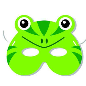 Hands On Craft Foam Shapes Animal Mask Frog 19 x 16 cm