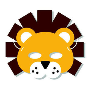 Hands On Craft Foam Shapes Animal Mask Leo 21 x 17 cm