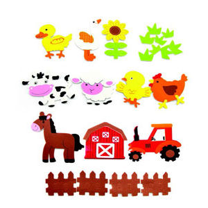 Hands On Craft Adhesive Foam Shapes Farms 29 Pcs