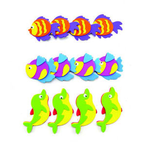 Hands On Craft Adhesive Foam Shapes Colored the Sea 12 Pcs
