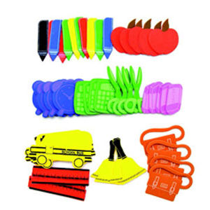 Hands On Craft Adhesive Foam Shapes School 56 Pcs