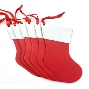 Hands On Craft Eva Foam Christmas Stocking Kit 6 pcs Foam with Ribbon